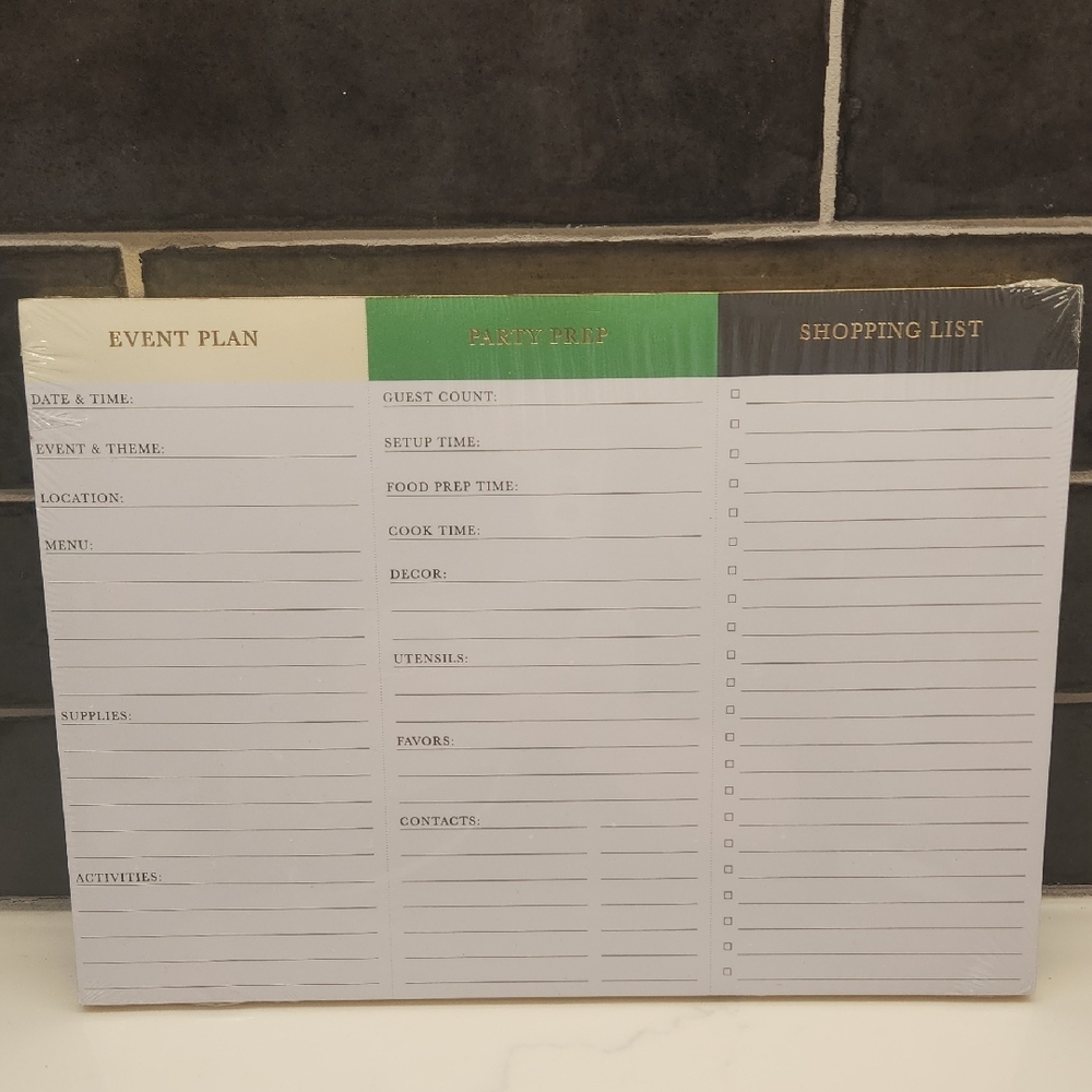 Kate Spade x Target Collab Event Planning Notepad